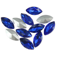 Crystal Cabochons Horse Eye rivoli back & faceted Lt Sapphire Sold By Bag
