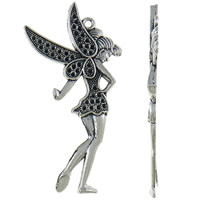 Zinc Alloy Pendant Rhinestone Setting Fairy plated nickel lead & cadmium free Approx 2.5mm Approx Sold By KG