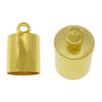 Brass End Cap Column gold color plated nickel lead & cadmium free Approx 2mm 9.5mm Sold By Lot