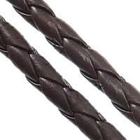 PU Leather Cord coffee color 3mm Sold By Lot