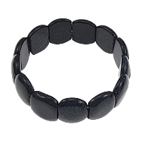 Natural Blue Goldstone Bracelets with Elastic Thread Length Approx 6 Inch Sold By Lot