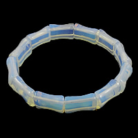 Mer Opal Bracelet, Opaline, avec fil élastique, 12x17x6mm, Longueur Environ 7 pouce, 20Strandstoron/lot, Vendu par lot