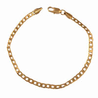 Gets® Jewelry Bracelet Brass 18K gold plated curb chain nickel lead & cadmium free 4mm Sold Per Approx 7.5 Inch Strand