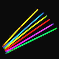Plast Ljus Stick, blandade färger, 5x200mm, 5Väskor/Lot, 100PC/Bag, Säljs av Lot
