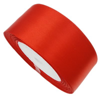Satin Ribbon red 40mm  Sold By Lot