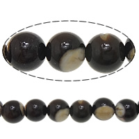 Turbanschnecken Perle, rund, 6mm, Bohrung:ca. 1.2mm, Länge ca. 16 ZollInch, 10SträngeStrang/Menge, verkauft von Menge