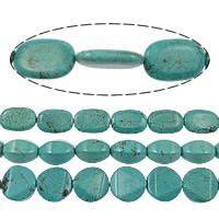 Turkos pärlor, Syntetisk Turkos, turkosblå, 16-34x11-31x5-11mm, Säljs av KG