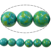 Natural White Turquoise Beads Round turquoise blue 10mm Approx 1.2mm Length Approx 15.5 Inch Approx Approx Sold By KG