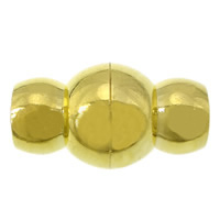 Messing magnetlås, guldfarve belagt, nikkel, bly & cadmium fri, 20x11mm, Hole:Ca. 5mm, 100pc'er/Lot, Solgt af Lot
