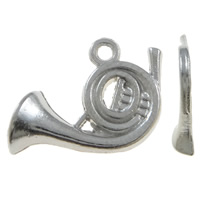 Musical Instrument Shaped Zinc Alloy Pendants platinum color plated nickel lead & cadmium free Approx 1mm Sold By Bag
