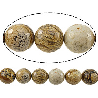 Natural Picture Jasper Beads Round faceted 14mm Approx 1.2-1.4mm Length Approx 15 Inch Approx Sold By Lot