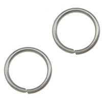 Нержавеющая сталь Открытое кольцо, Нержавеющая сталь 304, Кольцевая форма, оригинальный цвет, 9x1mm, 10000ПК/Лот, продается Лот