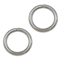 Нержавеющая сталь Открытое кольцо, Нержавеющая сталь 304, Кольцевая форма, оригинальный цвет, 7x0.90mm, 10000ПК/Лот, продается Лот