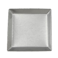 Stainless Steel Cabochon Setting 304 Stainless Steel Square flat back original color Inner Approx 9mm Sold By Lot