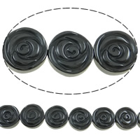 Non Magnetic Hematite Beads Flower black Approx 0.5-1mm Length Approx 15.7 Inch Approx 34/Strand Sold By Lot