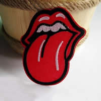 Iron on Patches Cloth Lip red Sold By Lot