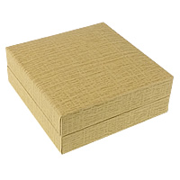 Paper Bracelet Box with Linen Square golden Sold By Lot