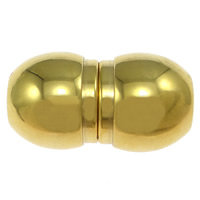 Stainless Steel Magnetic Clasp Calabash gold color plated Approx 5mm Sold By Lot