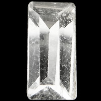 Cabujones de Cristal, Vidrio, Rectángular, chapado en color de plata, diamantes de imitación de cristal & diverso tamaño para la opción & espalda rivoli & facetas, 100PCs/Bolsa, Vendido por Bolsa