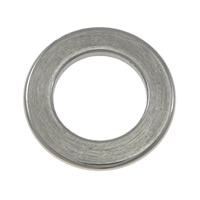 vinculação de anel de aço inoxidável, Rosca, cor original, 11x1mm, Buraco:Aprox 6.5mm, 200PCs/Lot, vendido por Lot