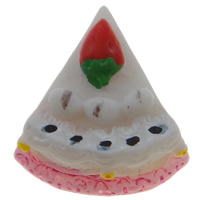 Food Resin Cabochon Cake flat back multi-colored Sold By Bag