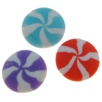 Polymer Clay Cabochon Flat Round flat back Sold By Bag