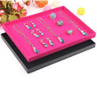 Display Case Cardboard with PU Leather & Velveteen Rectangle Sold By Lot