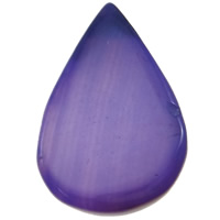 Purple Agate Μενταγιόν, Teardrop, 20x30x5.50mm, Τρύπα:Περίπου 2mm, 10PCs/τσάντα, Sold Με τσάντα