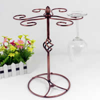 Iron Wine Rack antique copper color plated nickel lead & cadmium free Sold By Lot