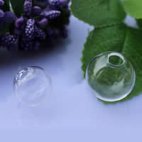 Glass Globe Cover Vial Round can be filled up with DIY materials & transparent Sold By Lot