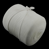 Polyesteri Epäelastisia Thread, kanssa muovi kela, valkoinen, 0.15mm, 2KG/erä, N. 30000m/KG, Myymät erä