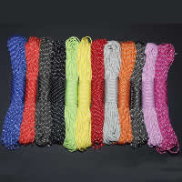 Paracord 330 Paracord  mixed colors 4mm Length 155 m  Sold By Lot