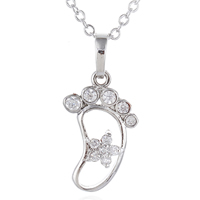 Gets® Jewelry Necklace Brass Foot platinum plated oval chain & with cubic zirconia nickel lead & cadmium free Sold Per Approx 17.5 Inch Strand
