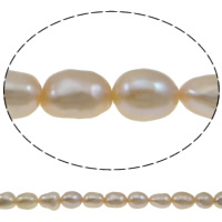 Barokní kultivované sladkovodní perle, Sladkovodní Pearl, nachový, Grade AA, 9-10mm, Otvor:Cca 0.8mm, Prodáno za 15 inch Strand