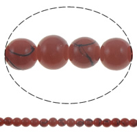 Fashion Glass Beads Round drawbench solid color 8mm Approx 1.5mm Length Approx 32 Inch Sold By Bag
