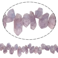 Natural Amethyst Beads Nuggets February Birthstone 21-30mm Approx 1mm Length Approx 15.7 Inch Approx Sold By Lot