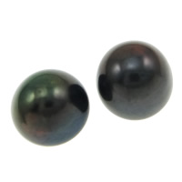 Cultured Half Drilled Freshwater Pearl Beads Dome natural purple 7-7.5mm Approx Sold By Lot