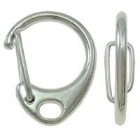 Iron Lobster Claw Clasp platinum color plated nickel lead & cadmium free Approx Sold By Bag