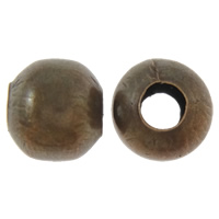 Jern smykker perler, Drum, antik kobber farve belagt, nikkel, bly & cadmium fri, 10mm, Hole:Ca. 4mm, Ca. 300pc'er/Bag, Solgt af Bag