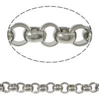 Stainless Steel Rolo Chain 316 Stainless Steel handmade original color 7mm Sold By Lot
