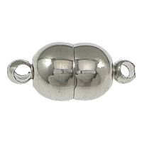 Brass Magnetic Clasp Calabash platinum color plated single-strand nickel lead & cadmium free Approx 1mm Sold By Lot