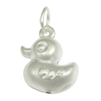 925 Sterling Silver Pendant Duck matte Approx 4mm Sold By Lot