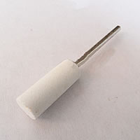 Stainless Steel Polishing Grinding Head with Carborundum Column white 3mm Sold By Lot