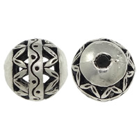 Zinc Alloy Hollow Beads Round antique silver color plated nickel lead & cadmium free 10mm Approx 2mm Sold By Lot