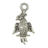 Zinc Alloy Animal Pendants Bird antique silver color plated nickel lead & cadmium free Approx 2mm Sold By Lot