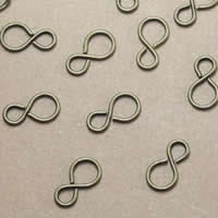 Brass S Shape Clasp antique bronze color plated nickel lead & cadmium free 10mm Sold By Lot