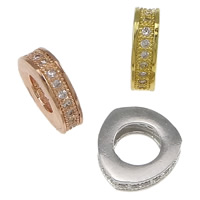 Cubic Zirconia Micro Pave Brass Beads plated micro pave cubic zirconia nickel lead & cadmium free Approx 4mm Sold By Bag