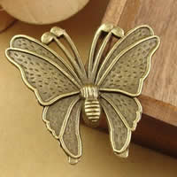 Zinc Alloy Animal Pendants Butterfly antique bronze color plated nickel lead & cadmium free Approx 1.5-2.5mm Sold By Bag