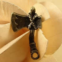 Zinc Alloy Tool Pendants Axe antique bronze color plated nickel lead & cadmium free Approx 1.5-2.5mm Sold By Bag