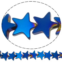 Non Magnetic Hematite Beads Star colorful plated Approx 1mm Length Approx 14.2 Inch Approx 60/Strand Sold By Lot